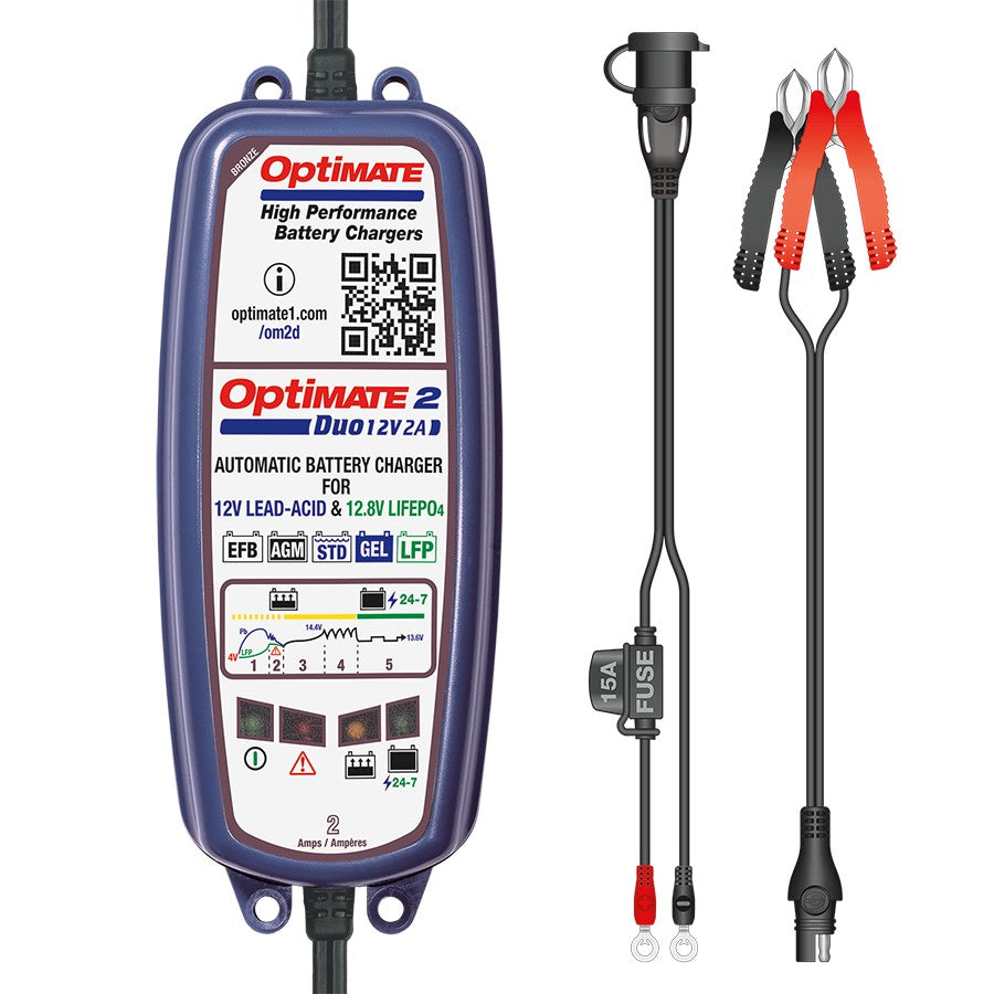 Battery Maintainer, OptiMate 2 DUO